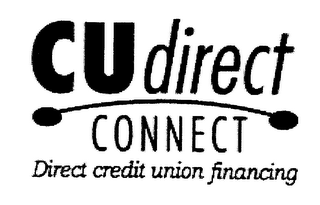 CUDIRECT CONNECT DIRECT CREDIT UNION FINANCING logo