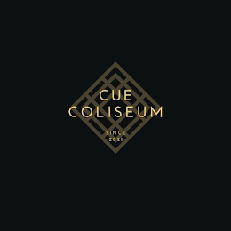 CUE COLISEUM SINCE 2021 logo