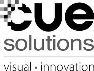 CUE SOLUTIONS VISUAL INNOVATION logo