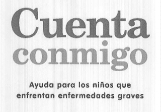CUENTA CONMIGO AYUDA PARA LOS NIÑOS QUE ENFRENTAN ENFERMEDADES GRAVES logo
