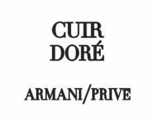 CUIR DORÉ ARMANI/PRIVE logo