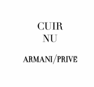 CUIR NU ARMANI/PRIVĒ logo