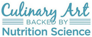 CULINARY ART BACKED BY NUTRITION SCIENCE logo