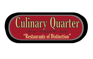 CULINARY QUARTER "RESTAURANTS OF DISTINCTION" logo
