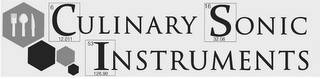 CULINARY SONIC INSTRUMENTS 6 12.011 16 32.06 53 126.90 logo
