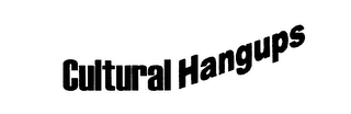 CULTURAL HANGUPS logo