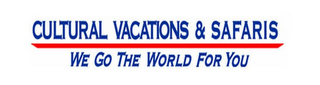 CULTURAL VACATIONS & SAFARIS WE GO THE WORLD FOR YOU logo