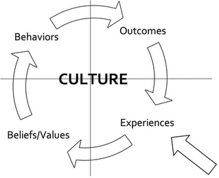 CULTURE BEHAVIORS OUTCOMES EXPERIENCES BELIEFS/VALUES logo