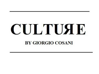 CULTURE BY GIORGIO COSANI logo