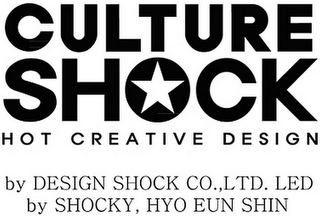 CULTURE SHOCK HOT CREATIVE DESIGN BY DESIGN SHOCK CO.,LTD. LED BY SHOCKY, HYO EUN SHIN logo