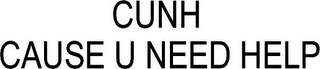 CUNH CAUSE U NEED HELP logo