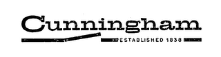 CUNNINGHAM ESTABLISHED 1938 logo