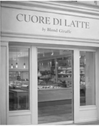 CUORE DI LATTE BY BLOND GIRAFFE logo