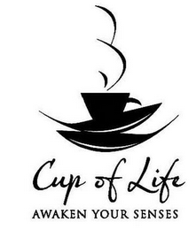 CUP OF LIFE AWAKEN YOUR SENSES logo