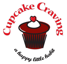 CUPCAKE CRAVING A HAPPY LITTLE HABIT logo