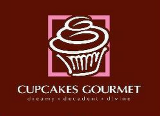 CUPCAKES GOURMET DREAMY - DECADENT - DIVINE logo