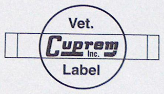 CUPREM INC. VET. LABEL logo