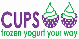 CUPS FROZEN YOGURT YOUR WAY logo