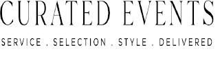 CURATED EVENTS SERVICE . SELECTION . STYLE . DELIVERED logo