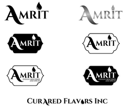 CURATED FLAVOURS INC, AMRIT, AMRIT INDIAN GROCERIES AND SPICES logo