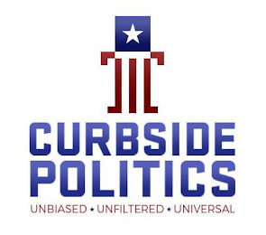 CURBSIDE POLITICS UNBIASED UNFILTERED UNIVERSAL logo