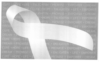 CURE · HOPE · LIFE · ENLIGHTEN · PROMISE · EMPOWER · DREAM logo