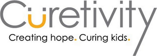 CURETIVITY CREATING HOPE. CURING KIDS. logo