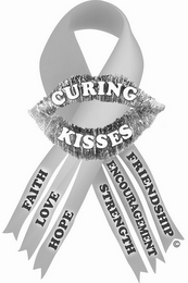 CURING KISSES FAITH LOVE HOPE FRIENDSHIP ENCOURAGEMENT STRENGTH logo