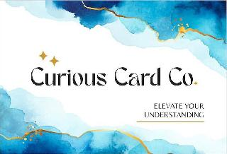 CURIOUS CARD CO ELEVATE YOUR UNDERSTANDING logo