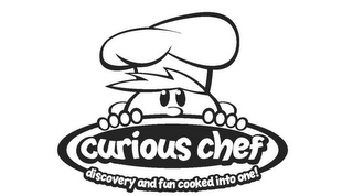 CURIOUS CHEF DISCOVERY AND FUN COOKED INTO ONE! logo