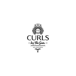 CURLS BY THE SEA ALL NATURAL logo