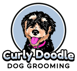 CURLY DOODLE DOG GROOMING logo