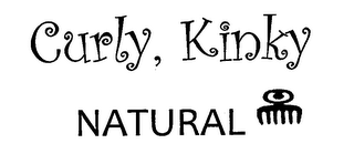 CURLY, KINKY NATURAL logo