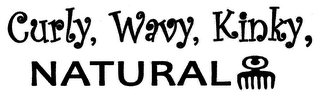 CURLY, WAVY, KINKY, NATURAL logo