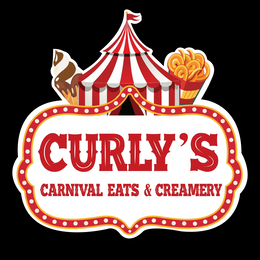 CURLY'S CARNIVAL EATS & CREAMERY logo
