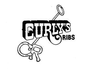 CURLY'S RIBS CR logo