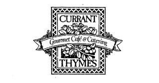 CURRANT THYMES GOURMET CAFE & CATERING logo