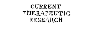 CURRENT THERAPEUTIC RESEARCH logo