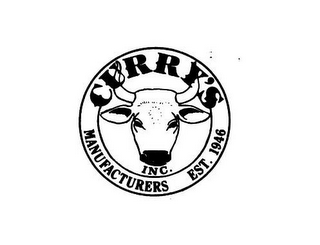 CURRY'S INC. MANUFACTURERS EST. 1946 logo