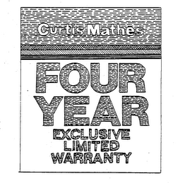 CURTIS MATHES FOUR YEAR EXCLUSIVE LIMITED WARRANTY logo