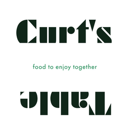CURT'S TABLE FOOD TO ENJOY TOGETHER logo