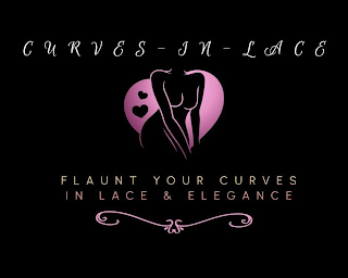 CURVES-IN-LACE FLAUNT YOUR CURVES IN ELEGANCE & LACE logo