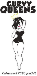 CURVY QUEENS EMBRACE AND LOVE YOURSELF logo