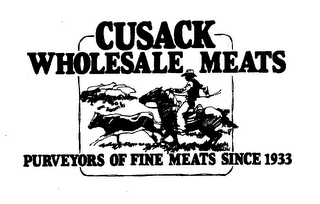 CUSACK WHOLESALE MEATS PURVEYORS OF FINE MEATS SINCE 1933 logo