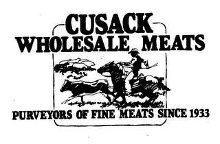 CUSACK WHOLESALE MEATS PURVEYORS OF FINE MEATS SINCE 1933 logo