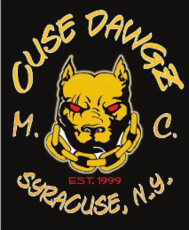 CUSE DAWGZ M.C. SYRACUSE, N -Y - EST 1999 logo