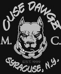 CUSE DAWGZ M.C. SYRACUSE, N.Y. EST.1999 logo