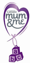 CUSSONS MUM & ME ABC logo