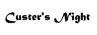 CUSTER'S NIGHT logo