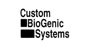 CUSTOM BIOGENIC SYSTEMS logo